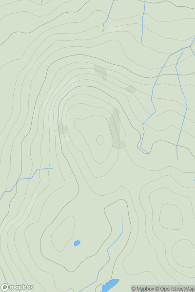 Thumbnail image for Latterbarrow [Lake District S] showing contour plot for surrounding peak